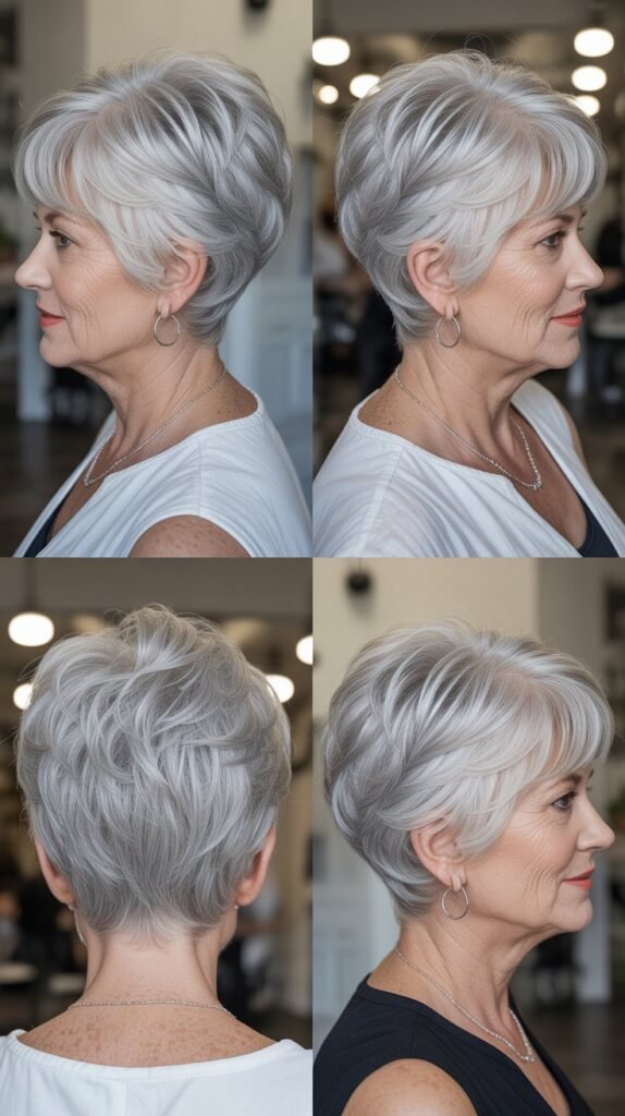 37. Stacked Pixie with Graduated Nape