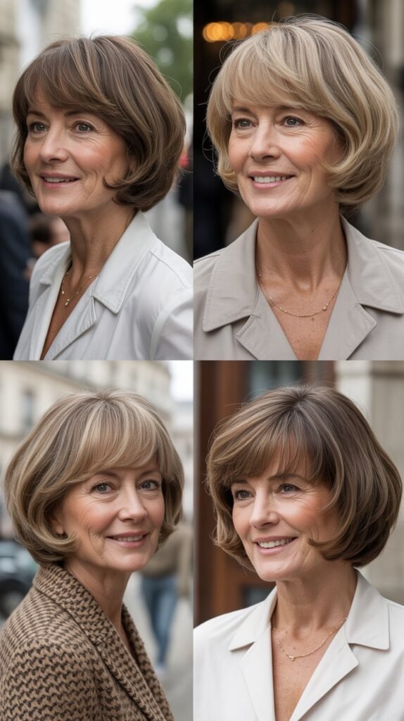 23. French-Inspired Bob with Bangs