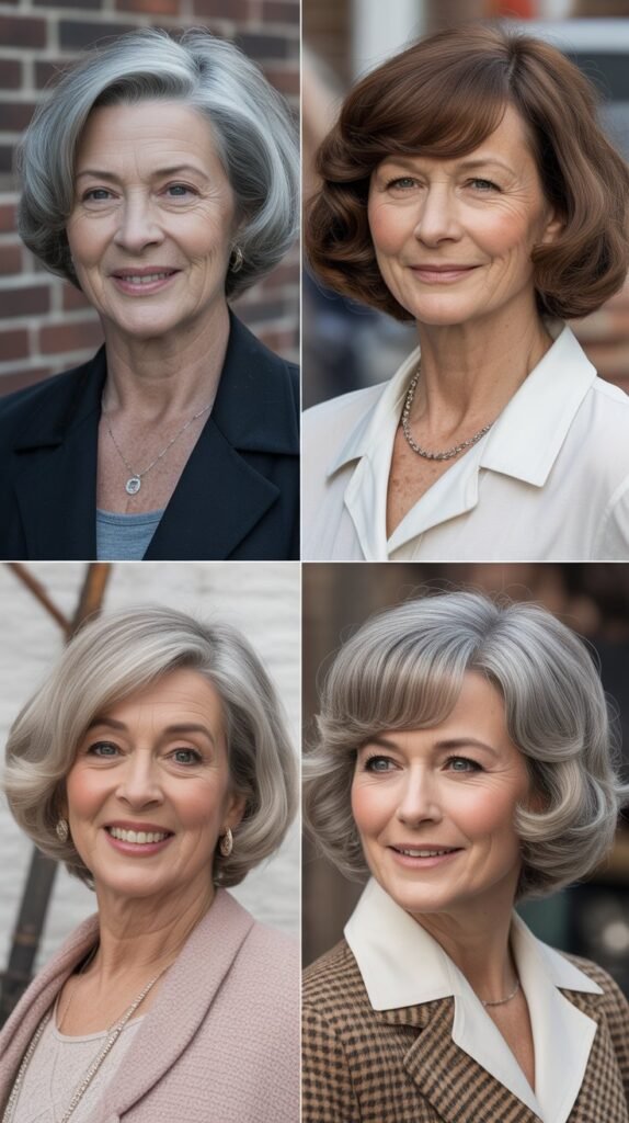 18. Rounded Bob with Flipped Ends