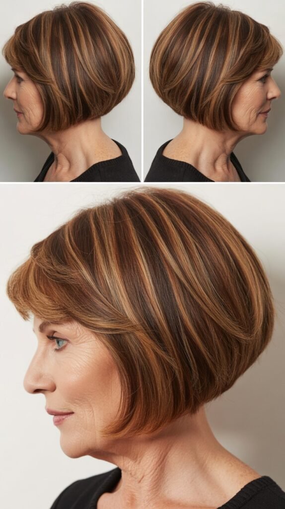 16. Blunt Bob with Internal Layers