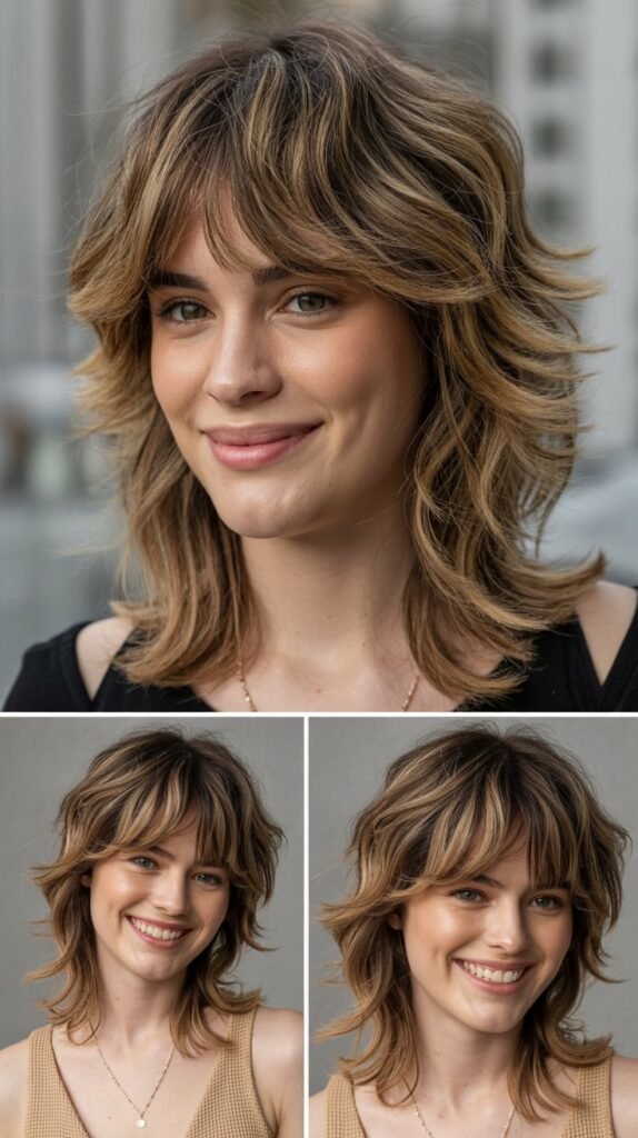  Choppy Layers with Piecey Bangs