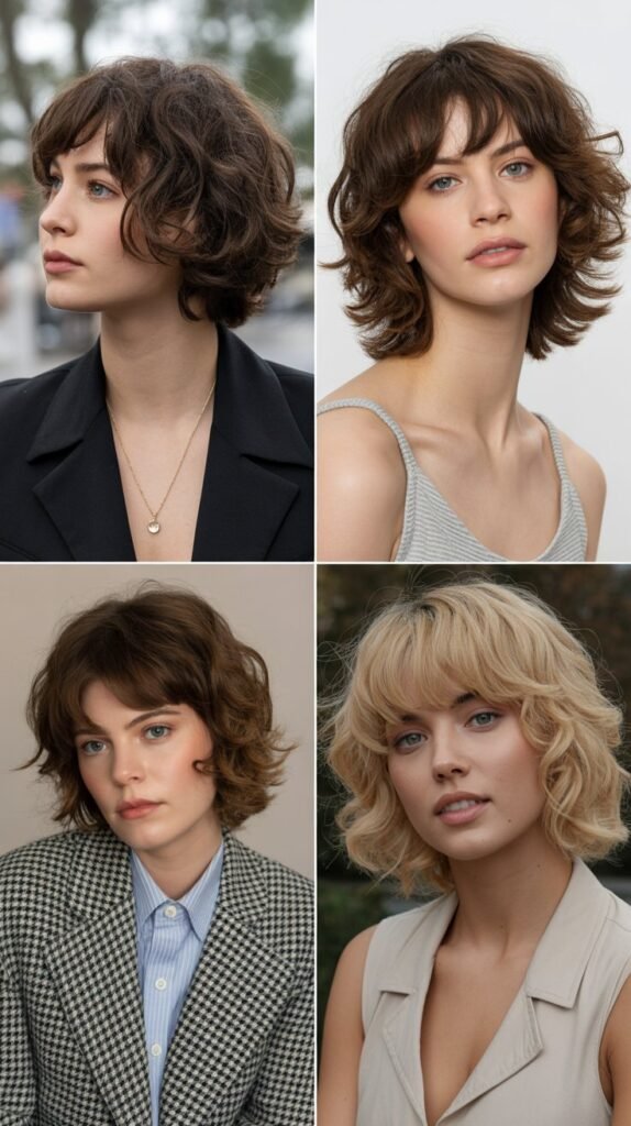 Choppy Shag with Arched Bangs