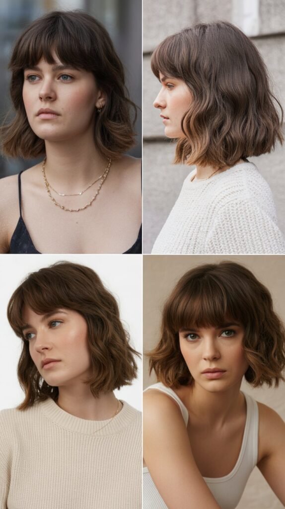Classic Lob with Versatile Bangs