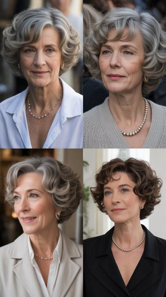 The Curly French Bob