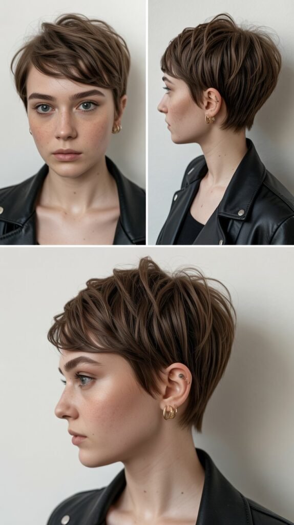Asymmetrical Pixie with Longer Front Sections