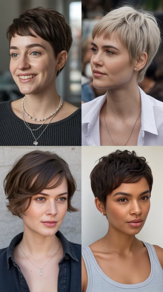 3. Choppy Layered Pixie