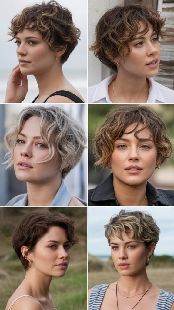 17. Tousled Wavy Pixie