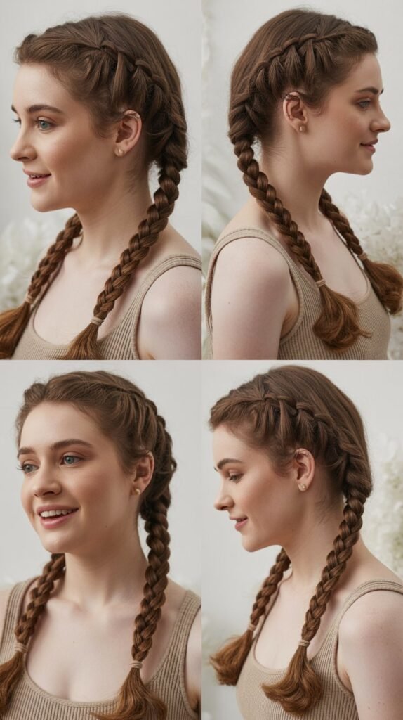  Knotted Half-Up Braid
