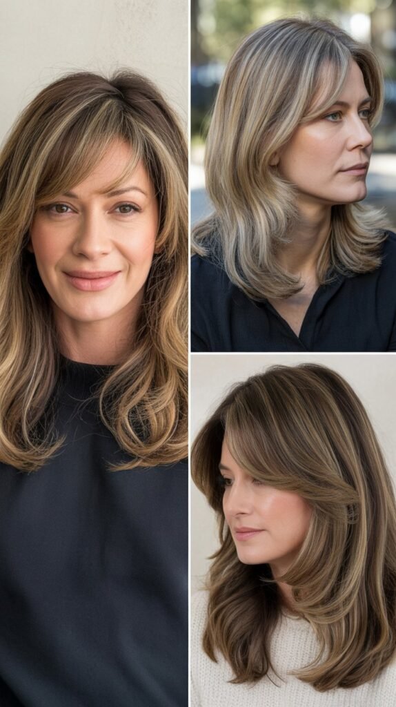 Long Layers with Face-Framing Highlights