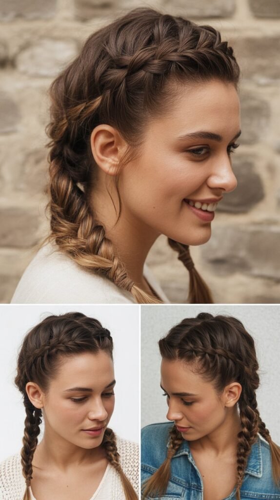 Messy Side Braid with Texture