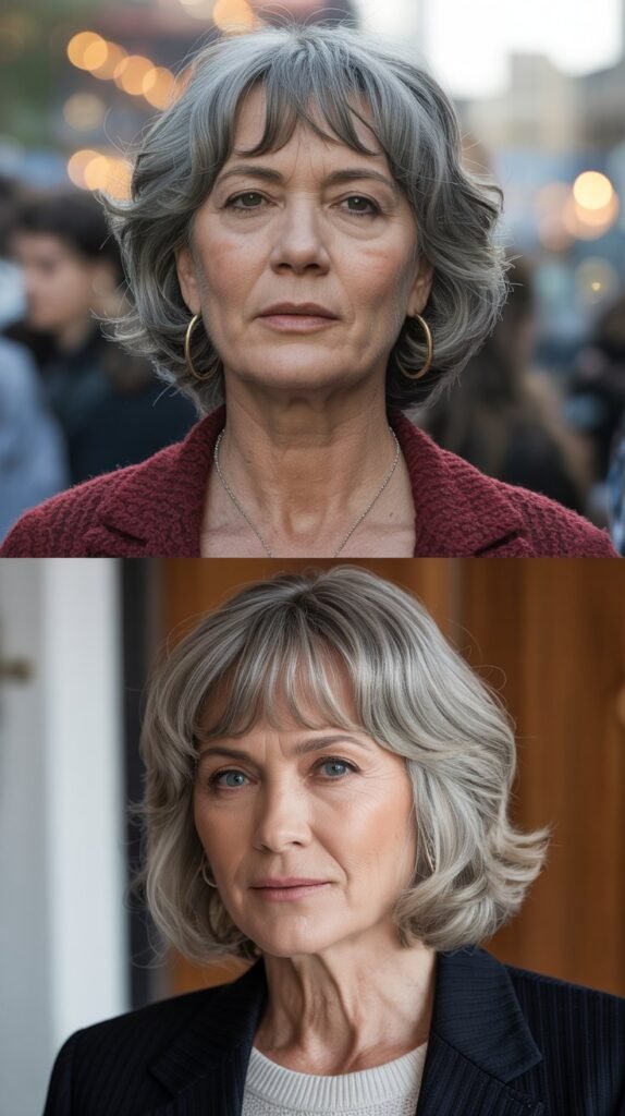 13. Chin-Length Cut with Micro Bangs