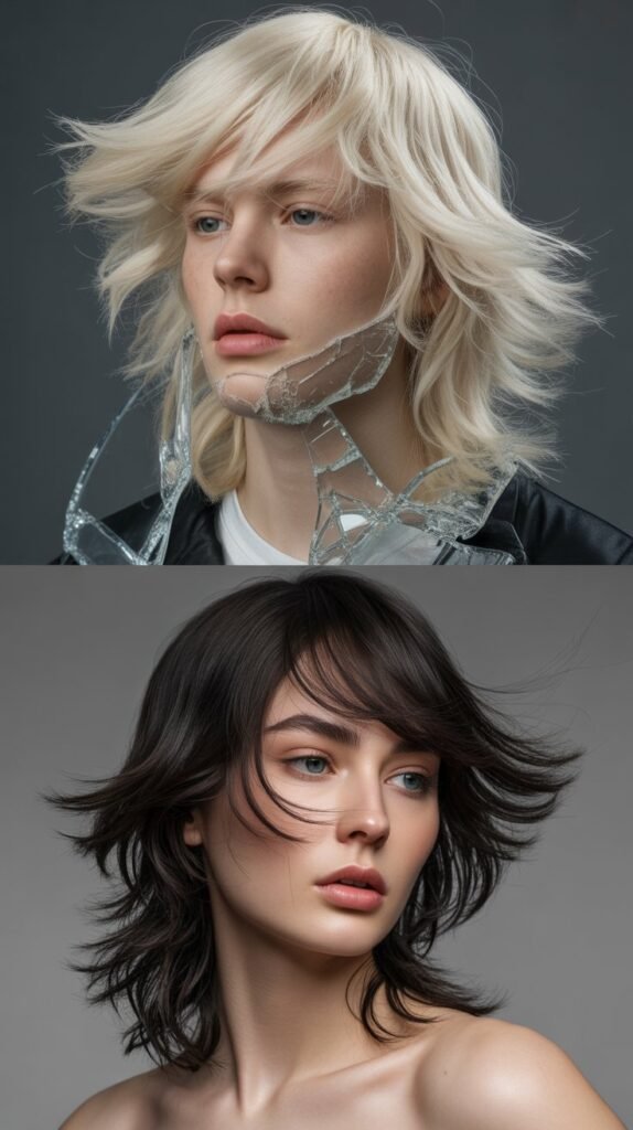 Shattered Front Layers With Glass-Like Back