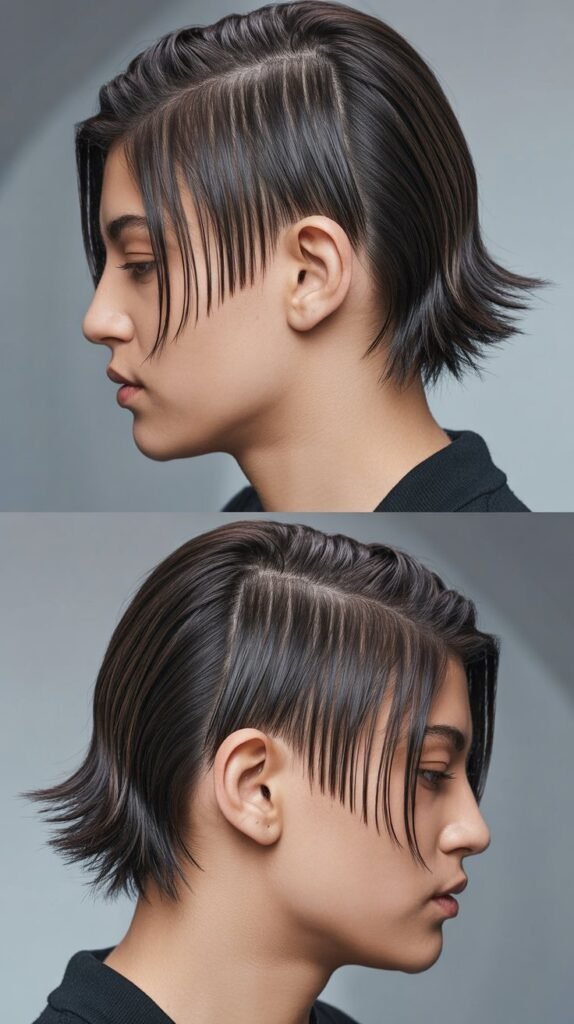 V-Shaped Layers With Straight Back Sections