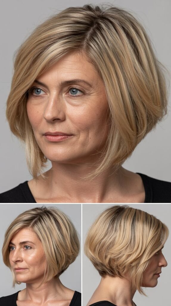  Inverted Bob with Side Bangs
