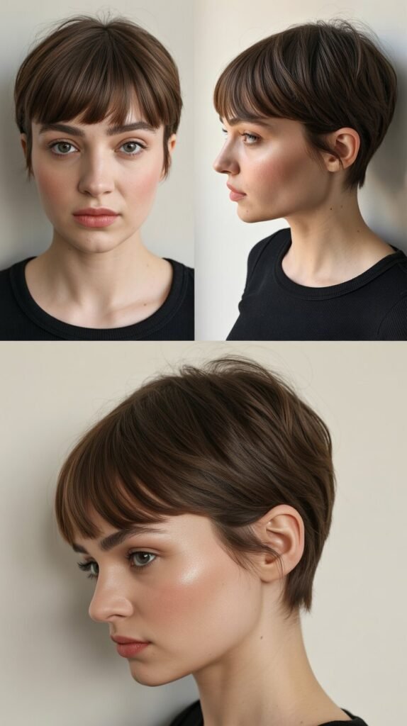 Minimalist Pixie With Subtle Bangs