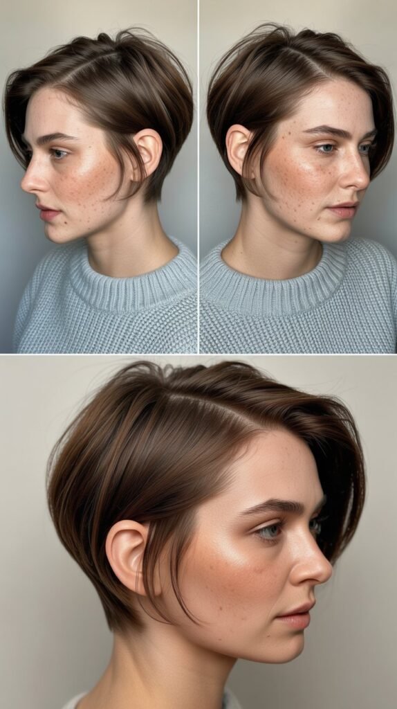 Angled Layers Around Face
