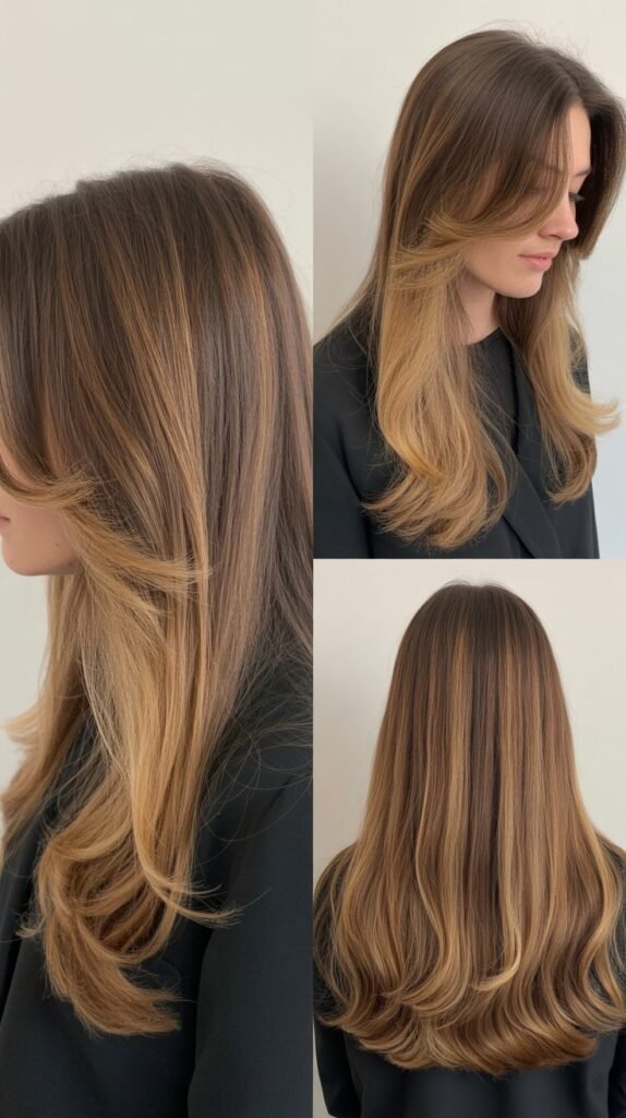 Long Layers Starting At The Chin