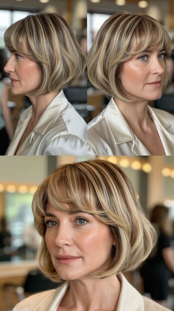 Rounded Bob with Soft Bangs