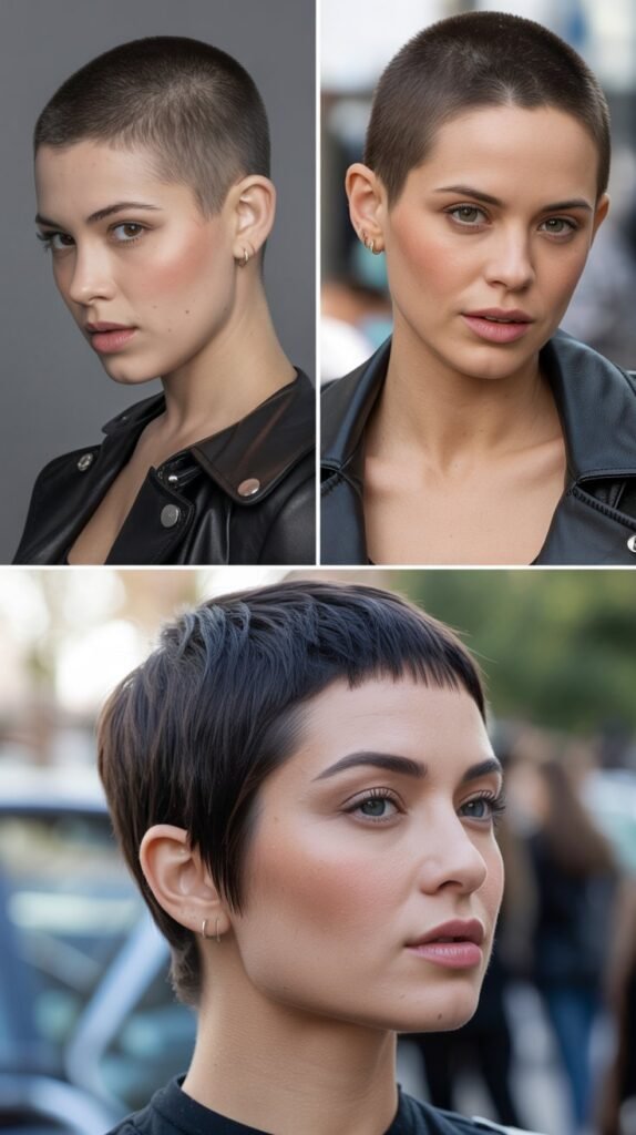 Ultra-Short Buzz Pixie Hybrid