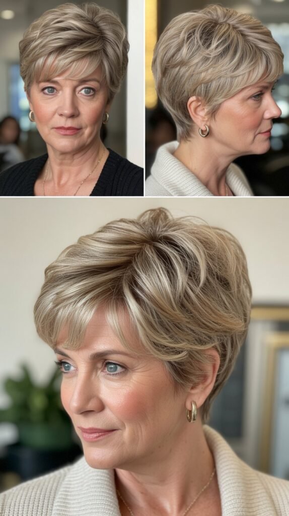 6. Crown-Enhanced Pixie with Volume