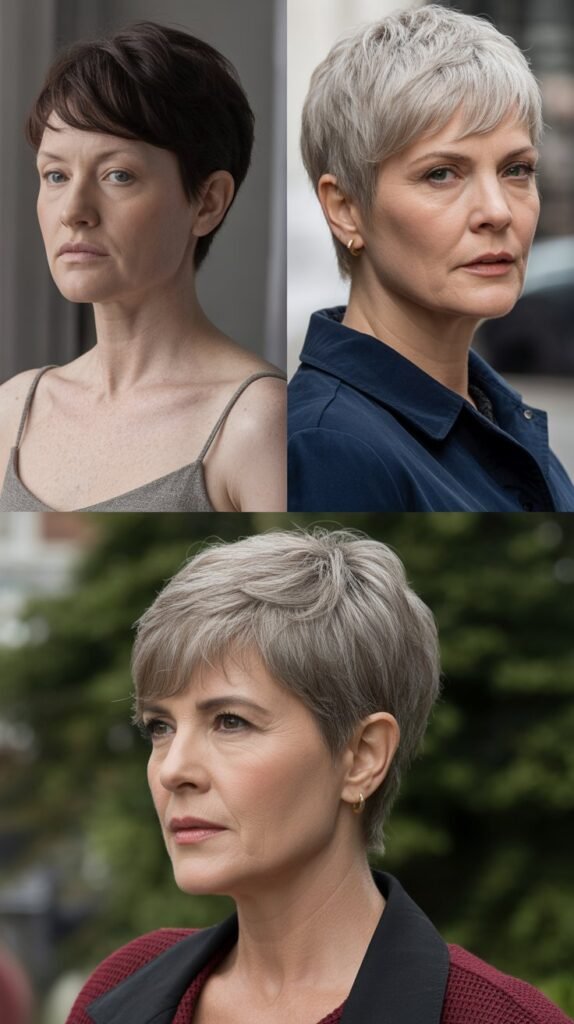 Micro Bangs with Pixie or Short Crop