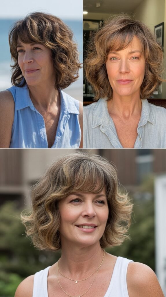  Piecey Bangs with Wavy Lob