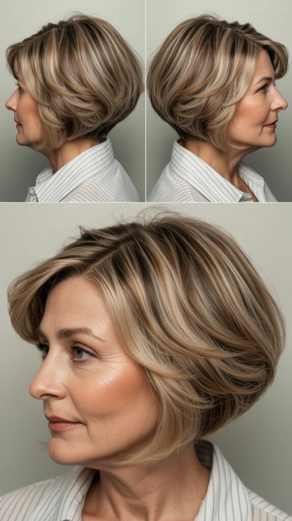 Chin-Length Cut with Graduated Bob Shape