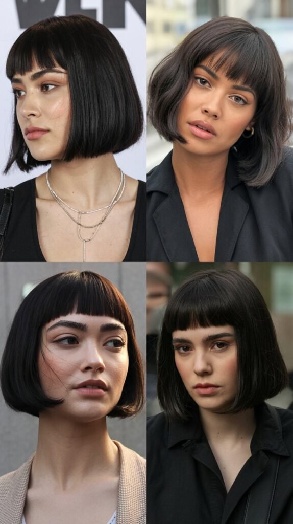 Blunt Cut with Micro Fringe