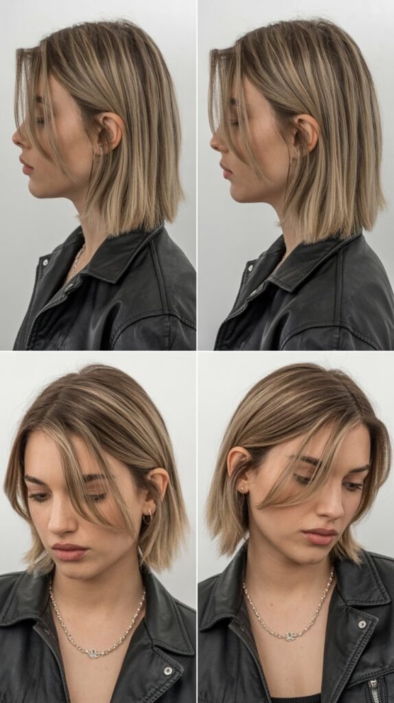 Chin-Length Cut with Root Shadow