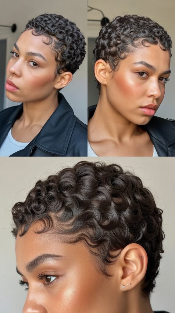 7. Finger Coils Pixie