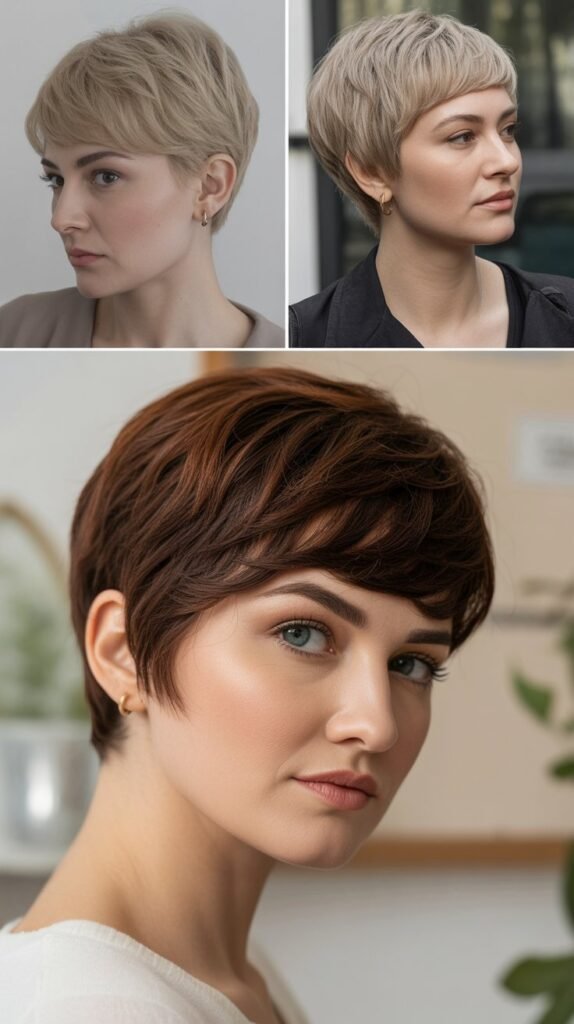 15. Rounded Pixie Cut