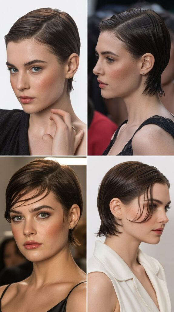 25. The Wet Look Pixie