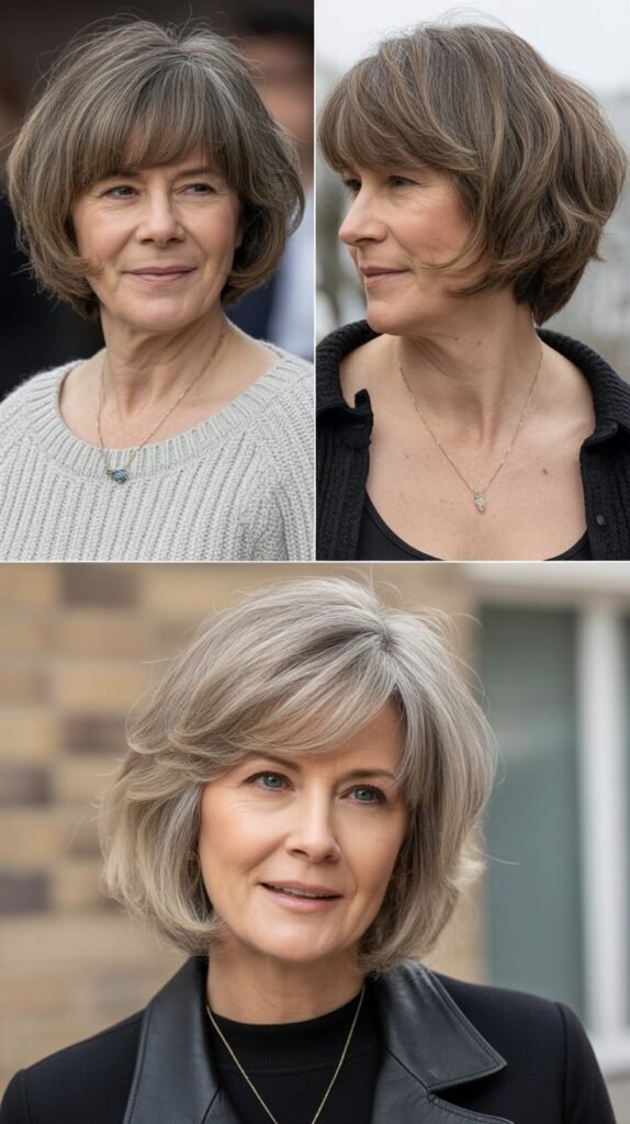  Textured Fringe with Medium Bob