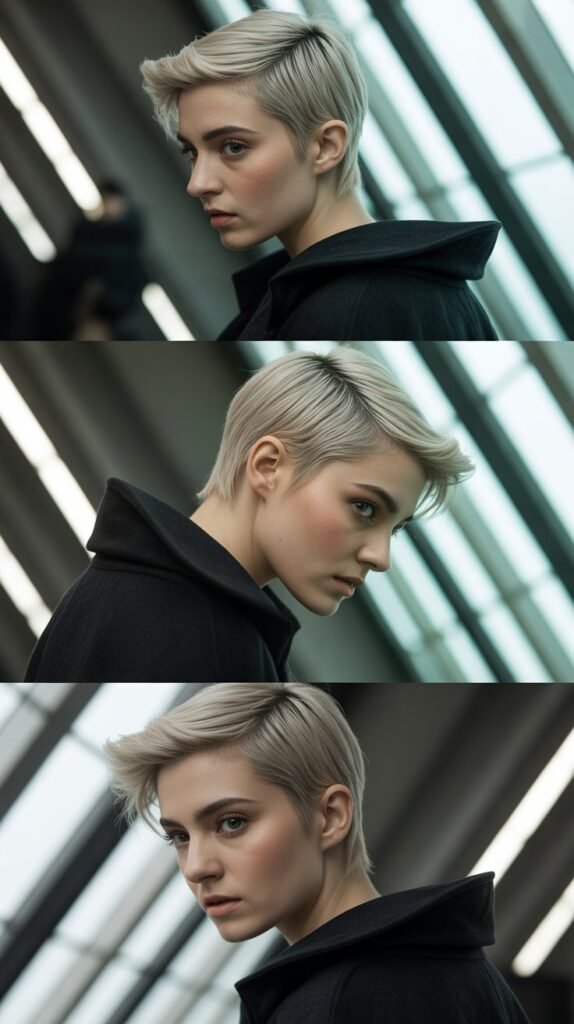  Angular Pixie With Contrasting Highlights