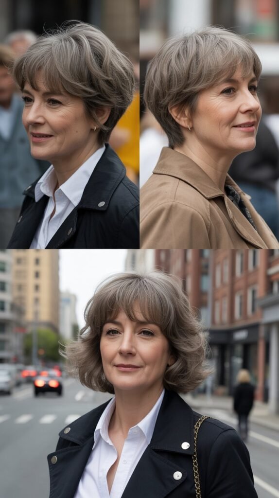 Textured Micro Fringe with Layered Crop