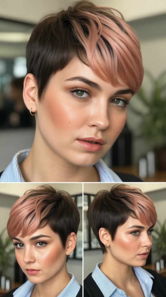 Pixie With Money Piece Highlights