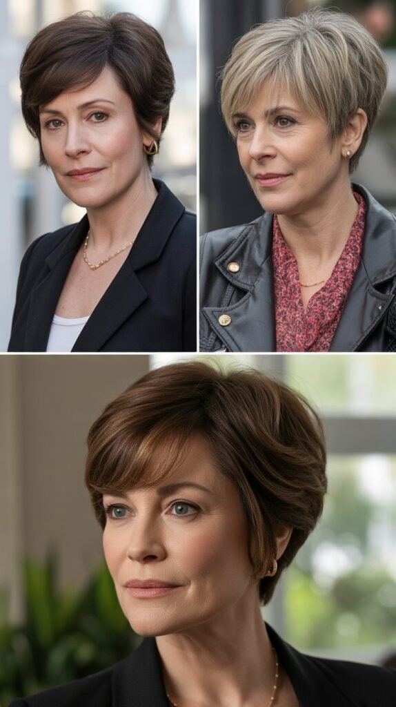 Curtain Bangs with Pixie Cuts