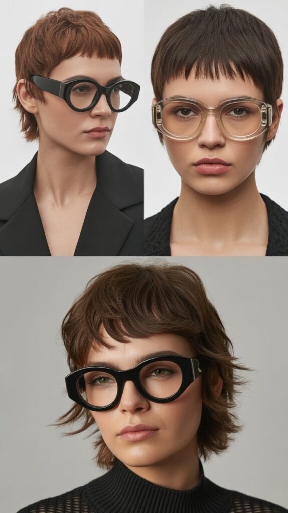 Choppy Micro Fringe with Medium Textured Hair