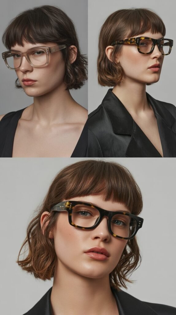 Disconnected Bangs with Medium Textured Lob