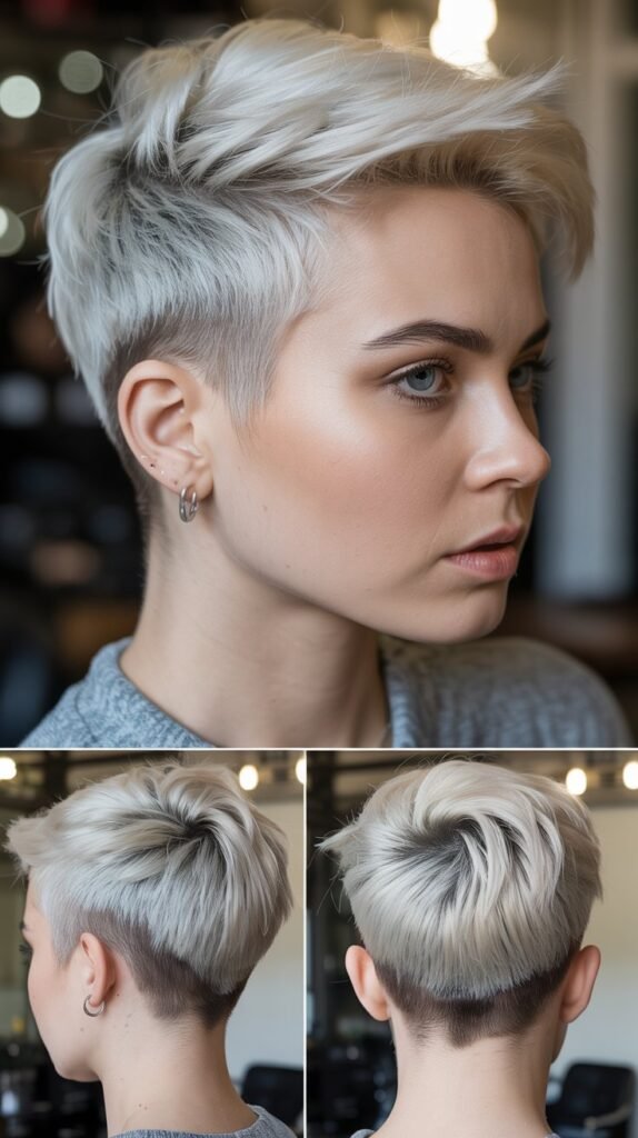 4. Tapered Pixie with Disconnected Undercut