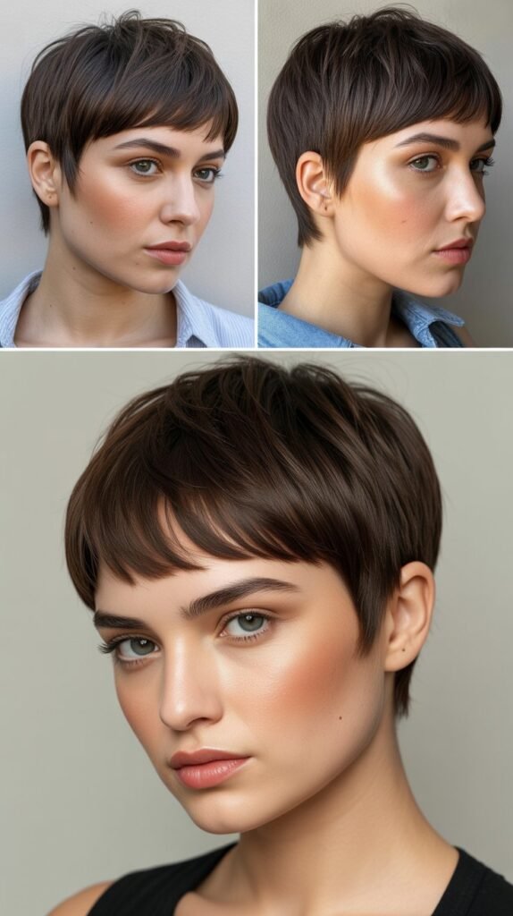 Modern Pixie With Graduated Bangs