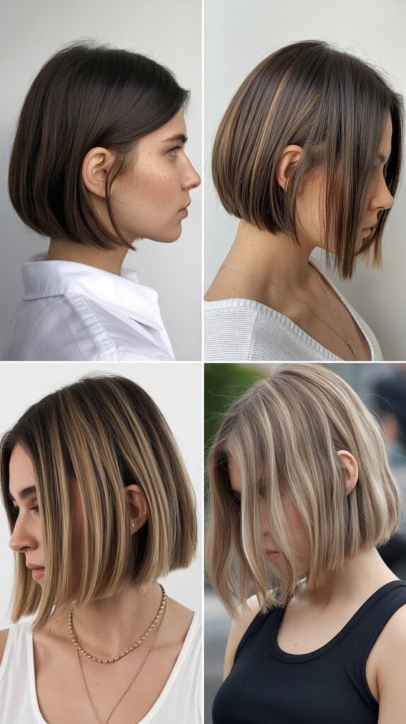 Blunt Bob with Root Shadow