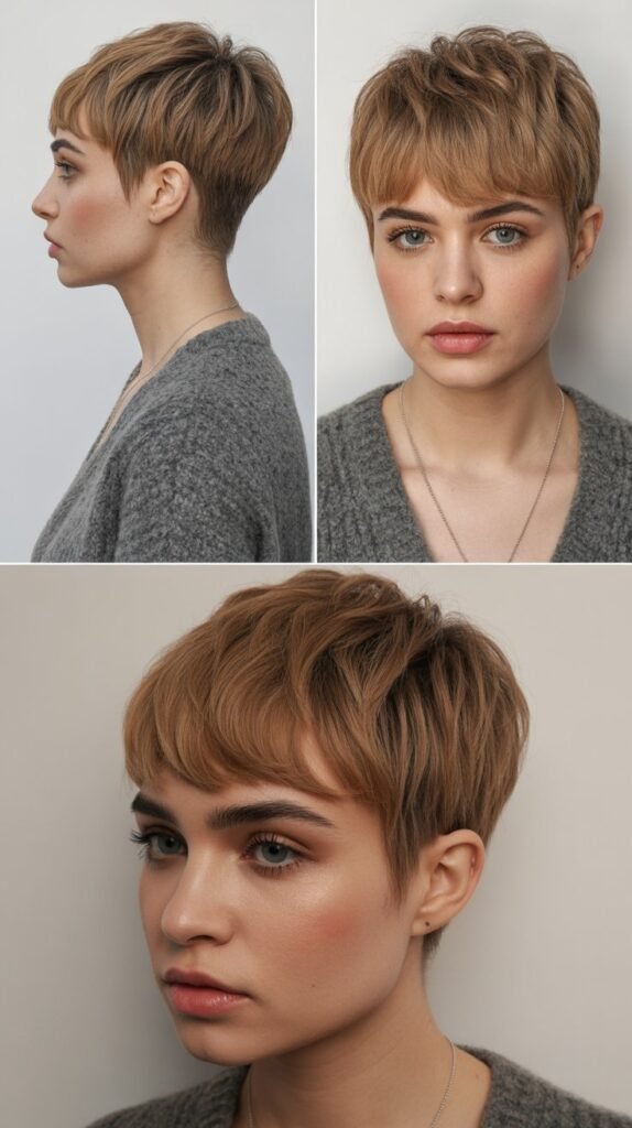 Boyish Pixie With Fringe