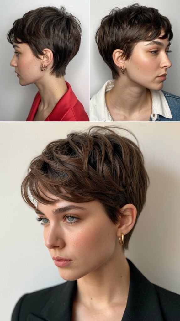 4. Choppy Pixie with Razored Ends