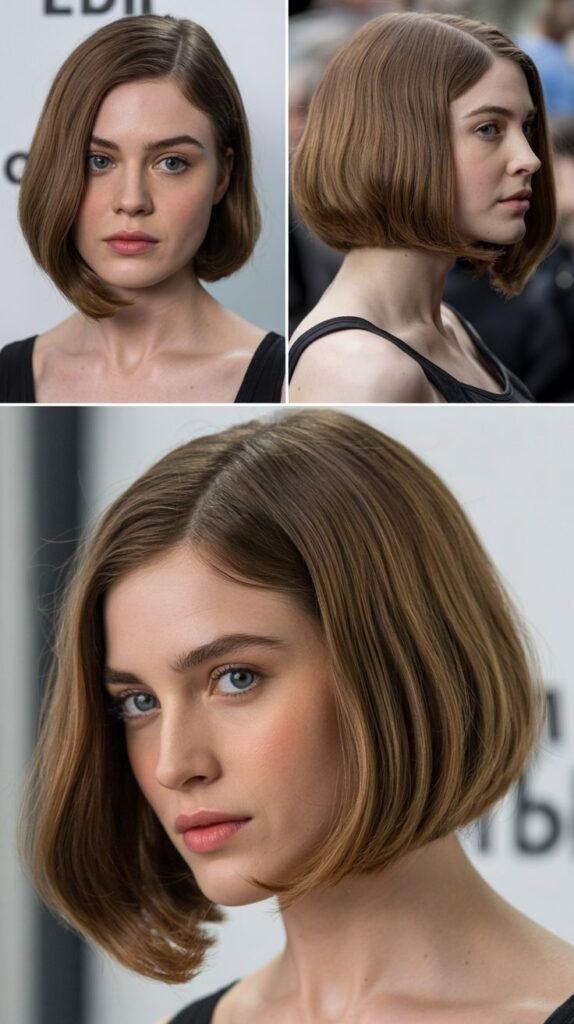  Classic Bob with Side Part