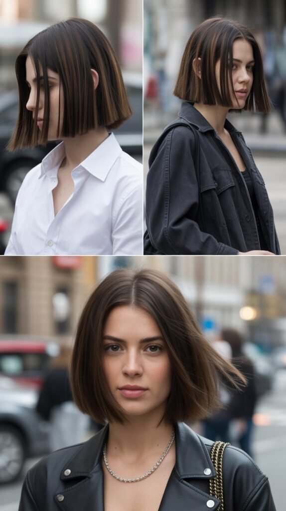  Disconnected Long Bob With Bold Front Layers