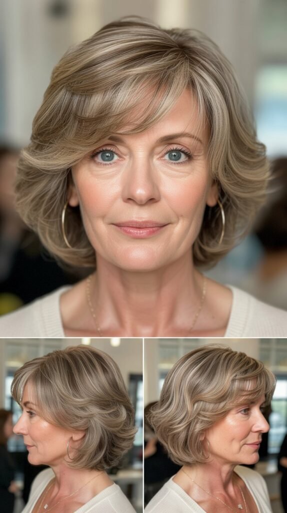 Wispy Side-Swept Bangs