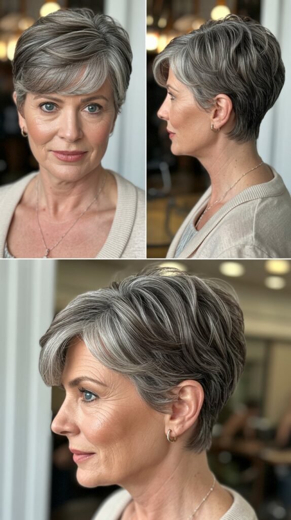 Classic Pixie with Side-Swept Bangs