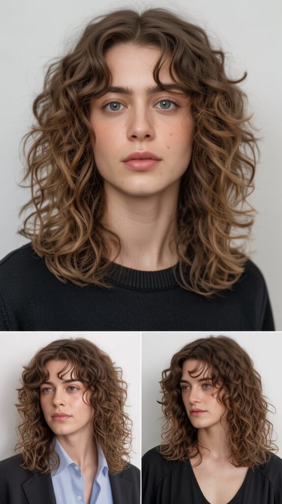 34. Long Layered Waves With Curtain Fringe