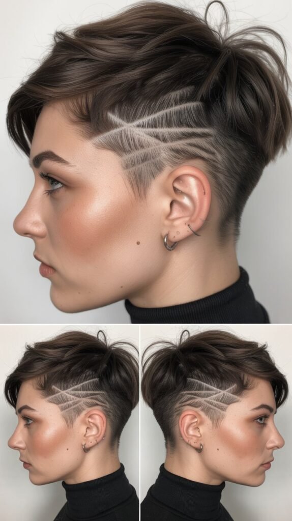 Pixie with Temple Undercuts